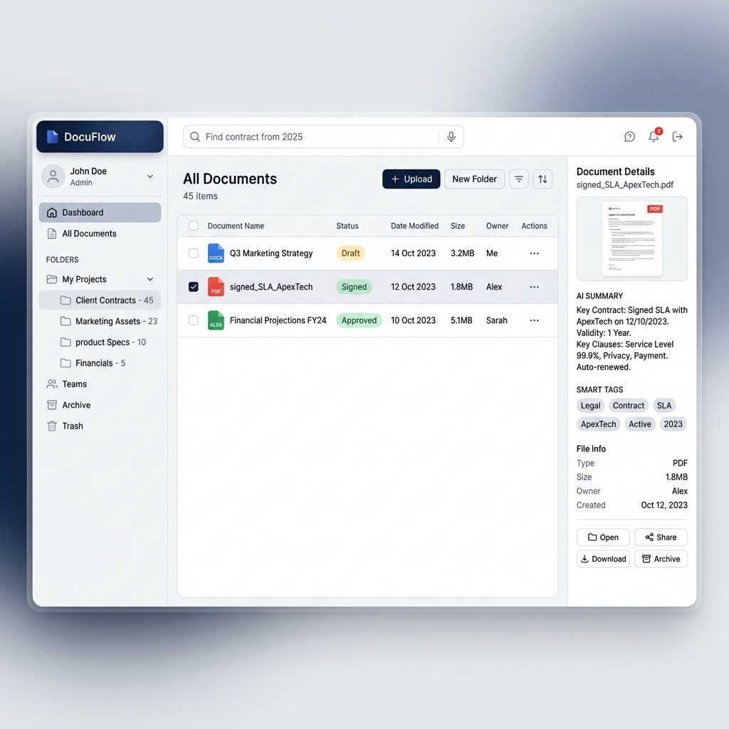 BrAInDOX Benutzeroberfläche Screenshot